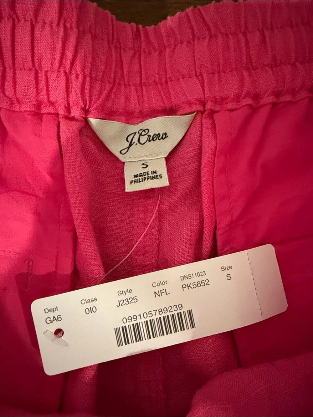 J. Crew Bright Pink Drawstring Athletic Shorts